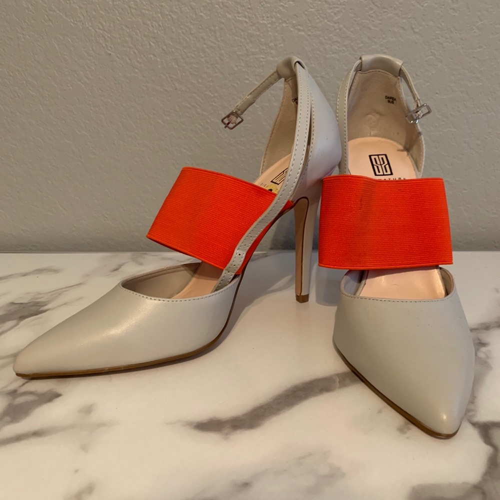 Grey and Neon Pumps